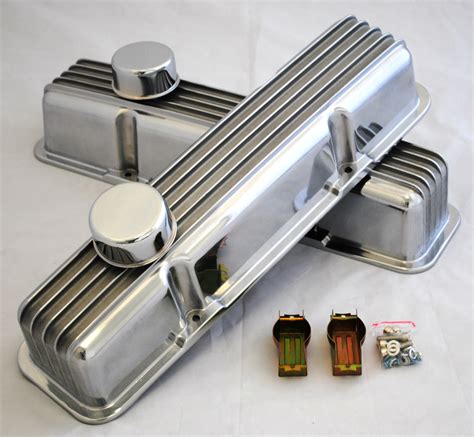 chevy finned aluminum valve covers